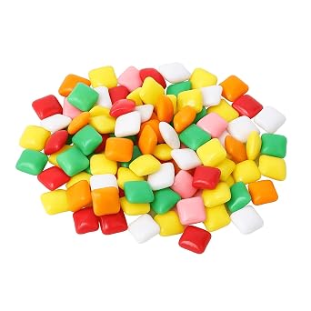 حلوى مضغ العلكة من Snack Attack Chicle Gum بكميات كبيرة، معبأة في كيسين ومختومة بشكل مزدوج، تدوم لفترة طويلة جدًا، هدايا الحفلات أو الاستخدام التجاري، كيس 3 رطل