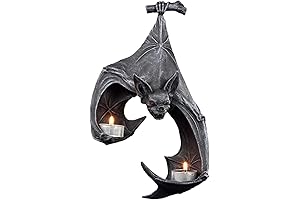 Charming Hanging Bat Candle Holder: Illuminate Night with Captivating Glow