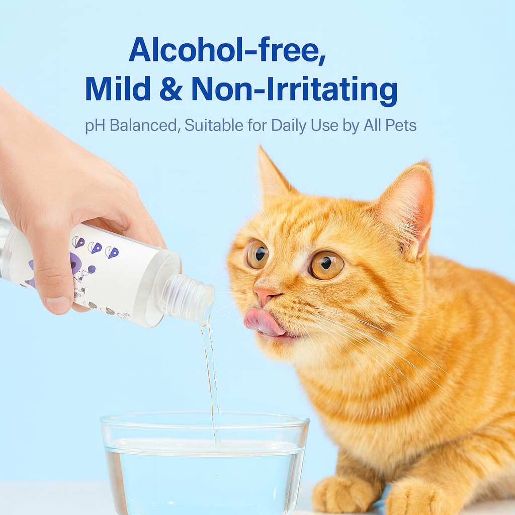PawBright Dental+ Plus Water Additive for Dogs & Cats - Daily Oral Care to Freshen Breath, Clean Teeth & Maintain a Fresh Mouth, Odorless & Flavorless, 8oz. - image 6