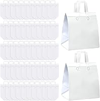 Hushee 200 Pack Insulated Disposable Takeout Bags - Thermal Cooler for Hot/Cold Food Delivery, Grocery, Pizza, 10x11x7 Inch White