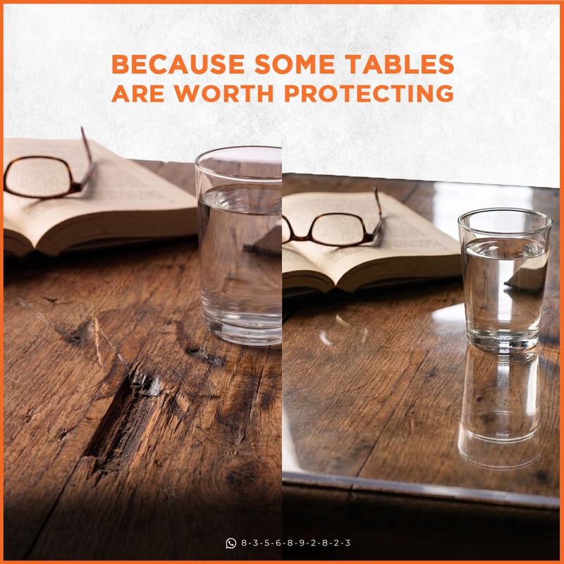 Image of Qlarity Covers 1.5mm Super Shield Table Sheet, 51 x 39 Inch, Clear PVC