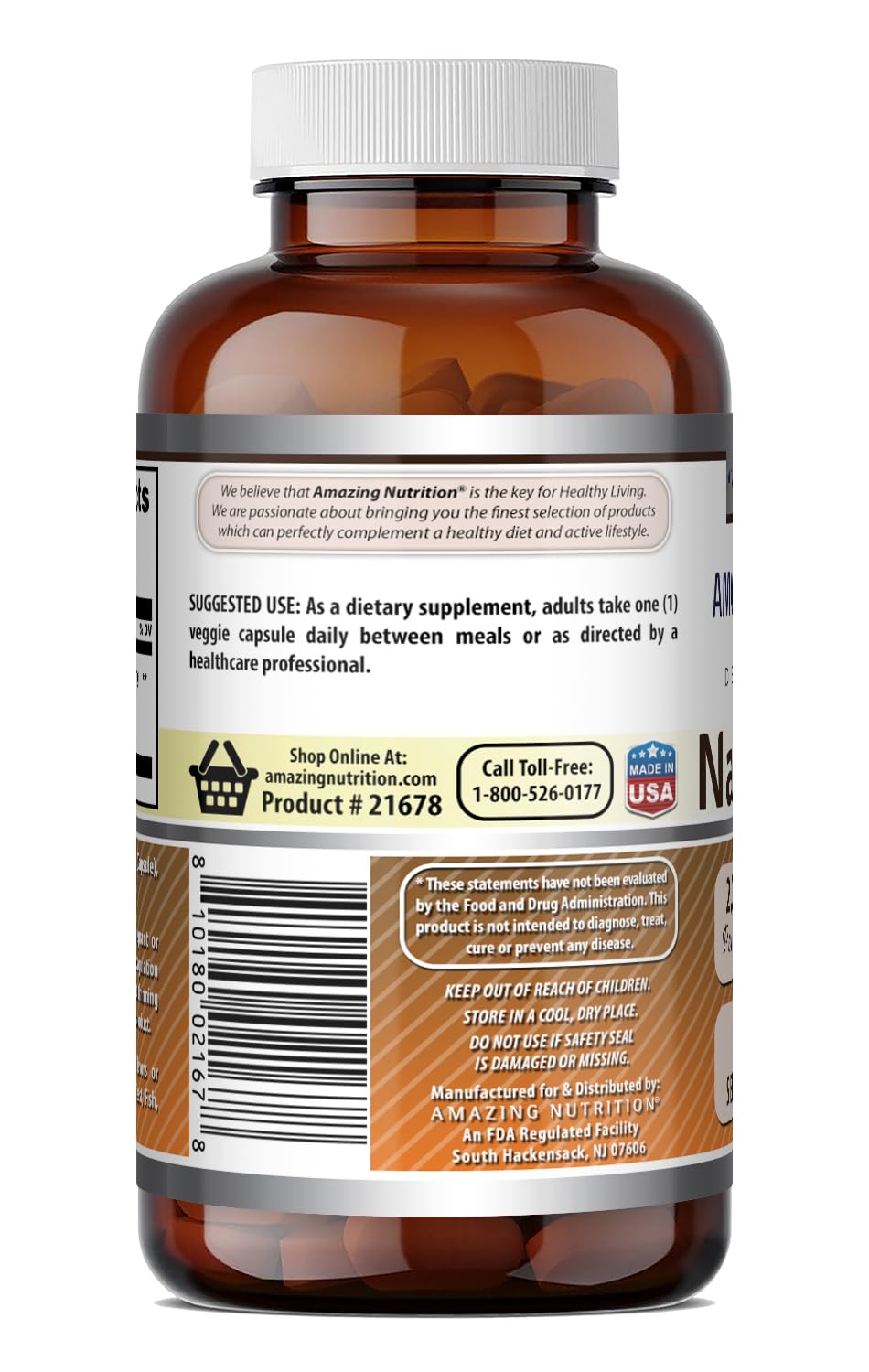 Amazing Formulas Nattokinase Supplement | 100 Mg (2000 FU Enzyme from Pure Nattokinase) | 90 Veggie Capsules | Gluten-Free | Made in USA — Amazon image 3