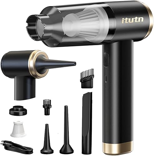 Aspiradora portátil inalámbrica para automóvil, potente succión de 15000 PA, alta potencia, mini aspiradora portátil para automóvil, aspiradora