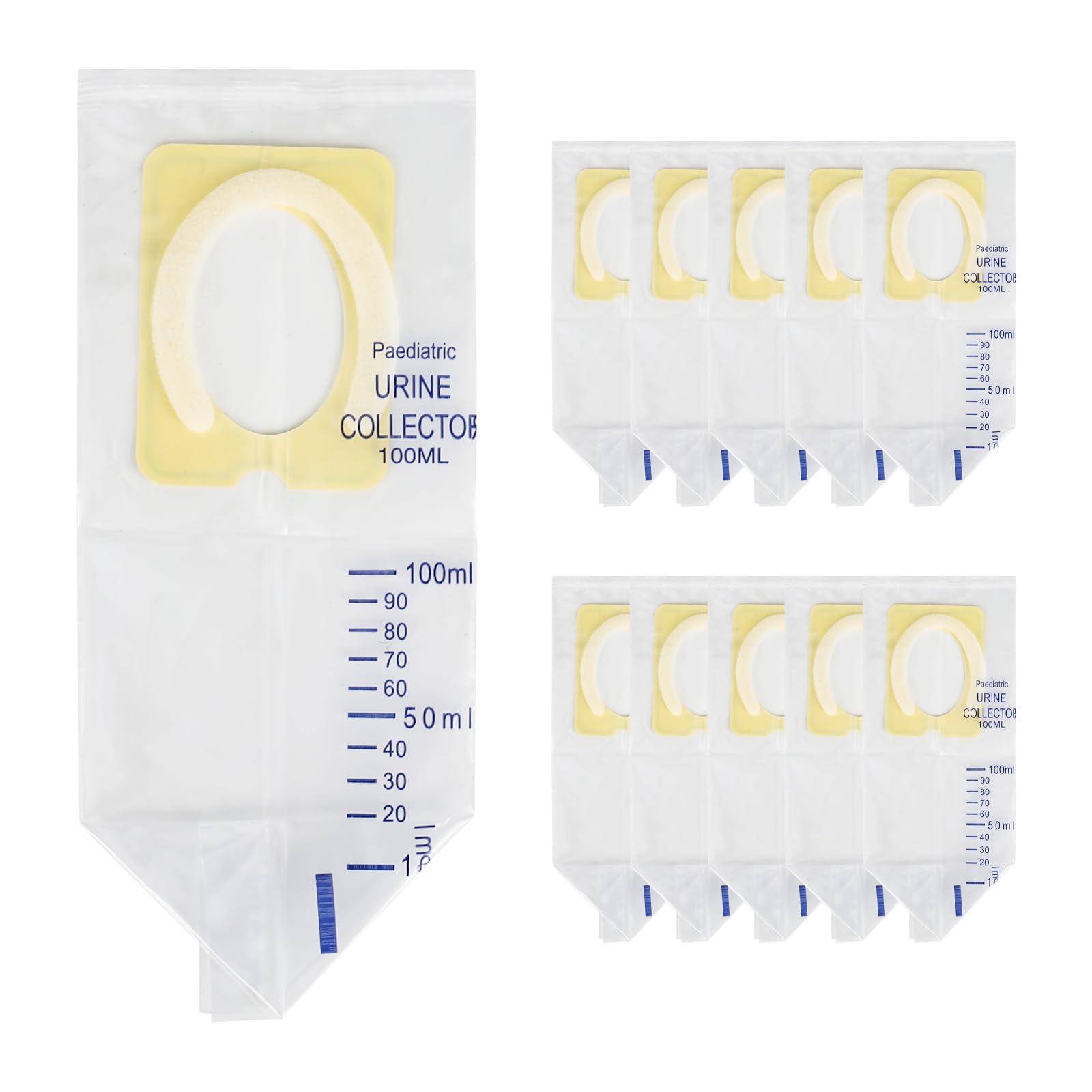40 bolsas de orina para bebé, bolsas de orina de 100 ml para viajes infantiles, bolsas de rosa con superficie adhesiva y protección contra fugas, bolsa de recogida de orina para bebé, portátil