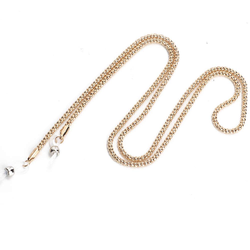 Lanyards For Glasses, Eyeglasses Strap, Glasses Strap Chain Alloy Eyeglass Exaggerated Anti-Slip Sunglasses for Reading, Sunglasses Chain for Men Women