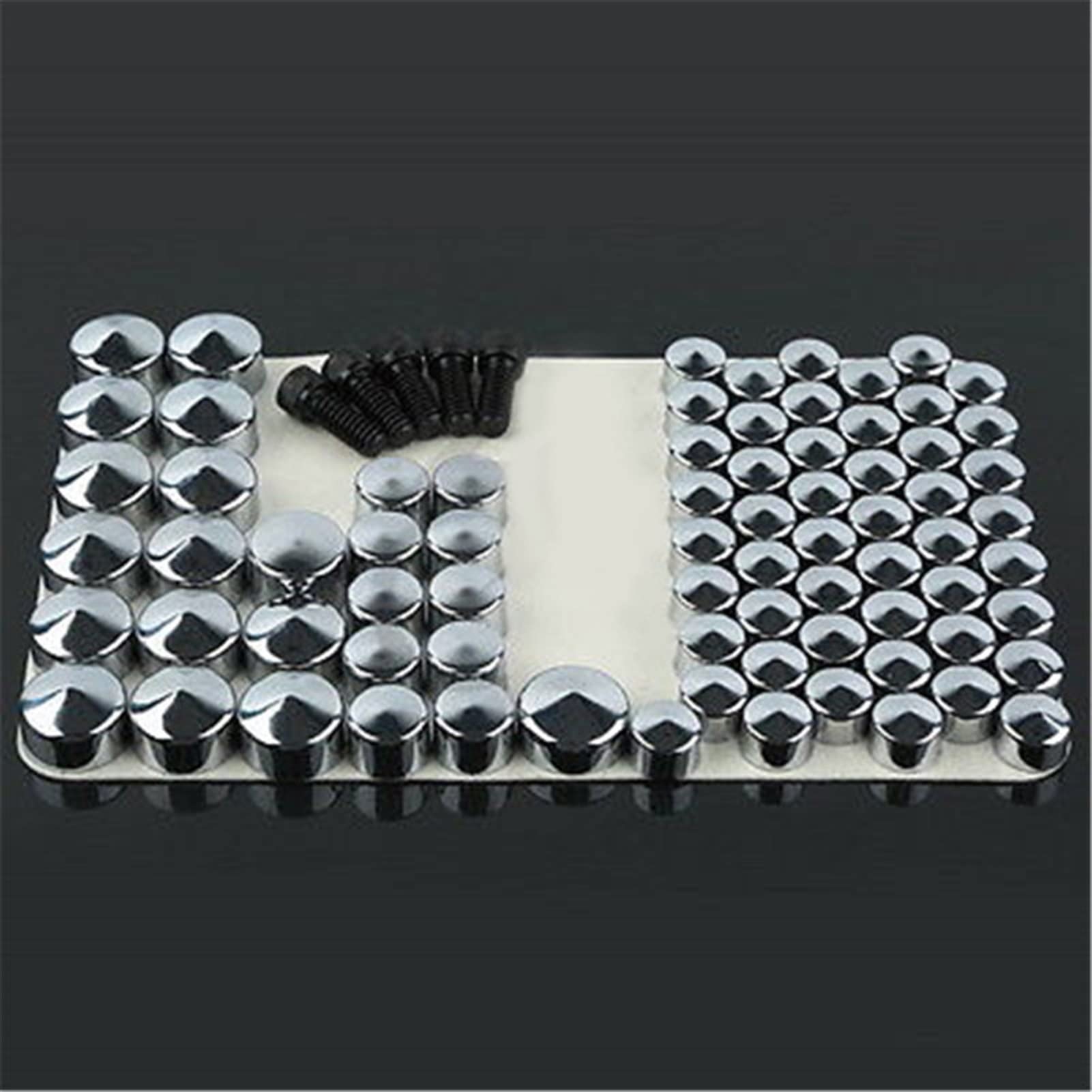 Kit de pernos ABS para Harley FLH cromo negro accesorios embellecedores