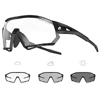X-TIGER Occhiali Ciclismo Fotocromatici TR90 Occhiali Da Sole Sportivi UV400 PC Lenti
