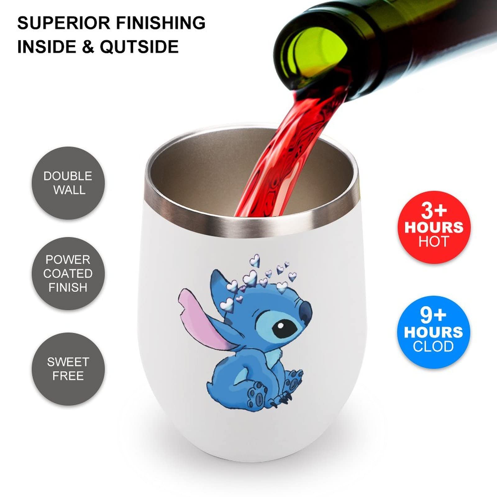 スティッチタンブラーウォーターカップ Amazon | Stitch スティッチ マグボトル コーヒーカップ 魔法瓶