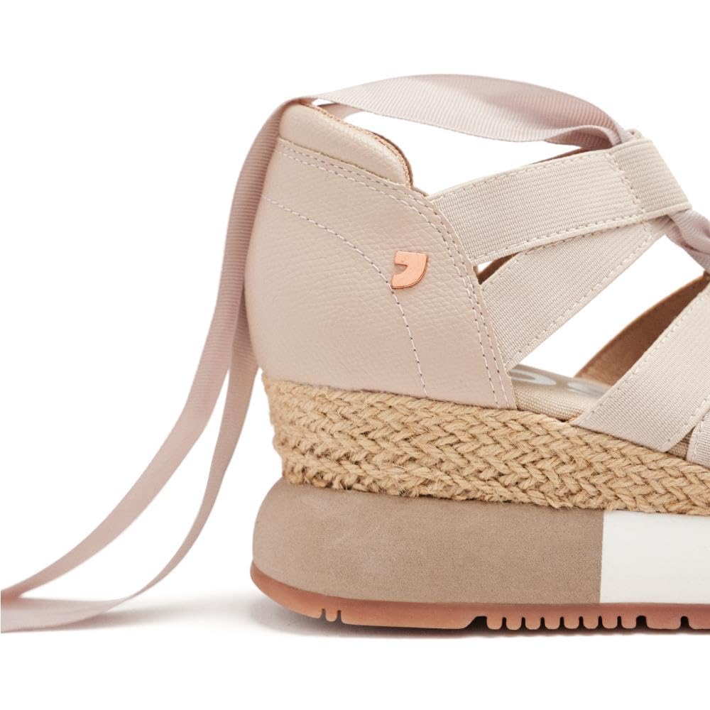 Beige Espadrille Sneakers for Women LIZARDA