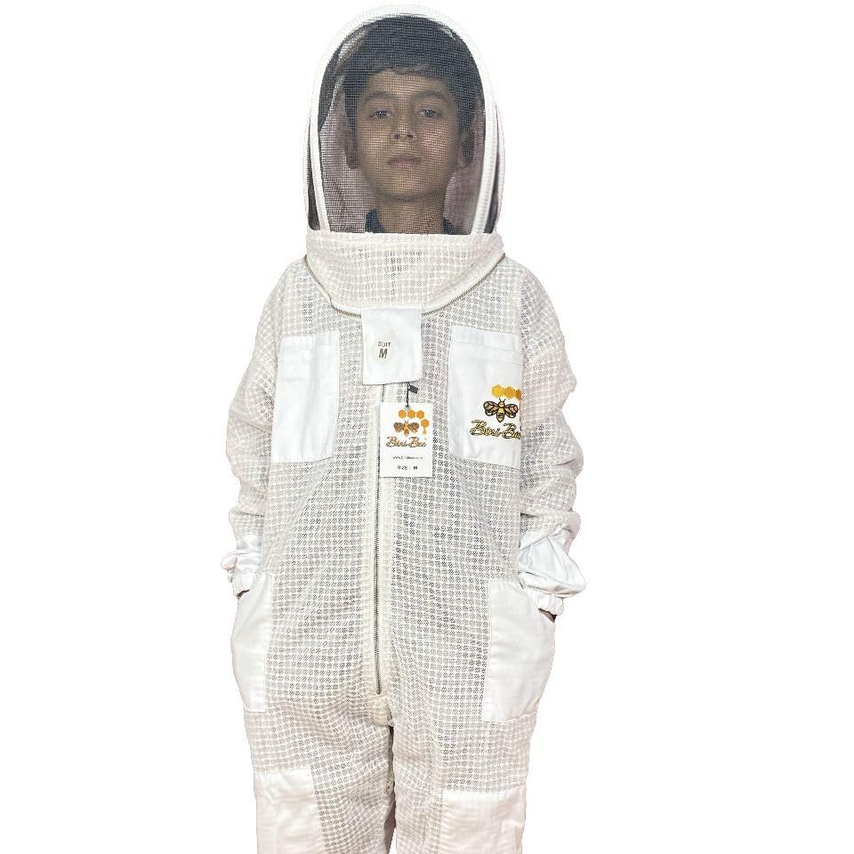 Three Layer Ventilated Beekeeping Suit for Kids (Large)