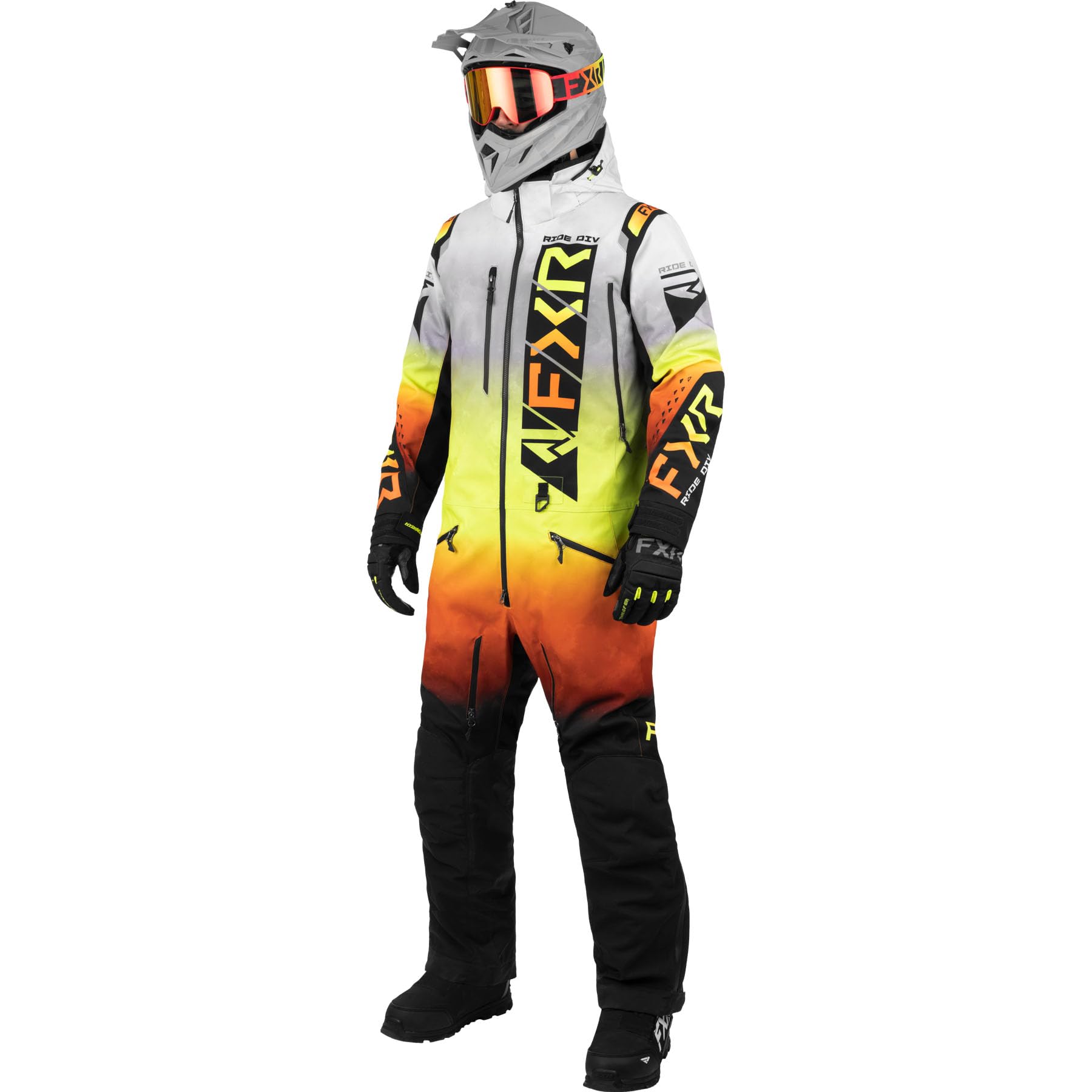 FXR Men's Helium Insulated Monosuit 2025 (White Lightening - X-Large)