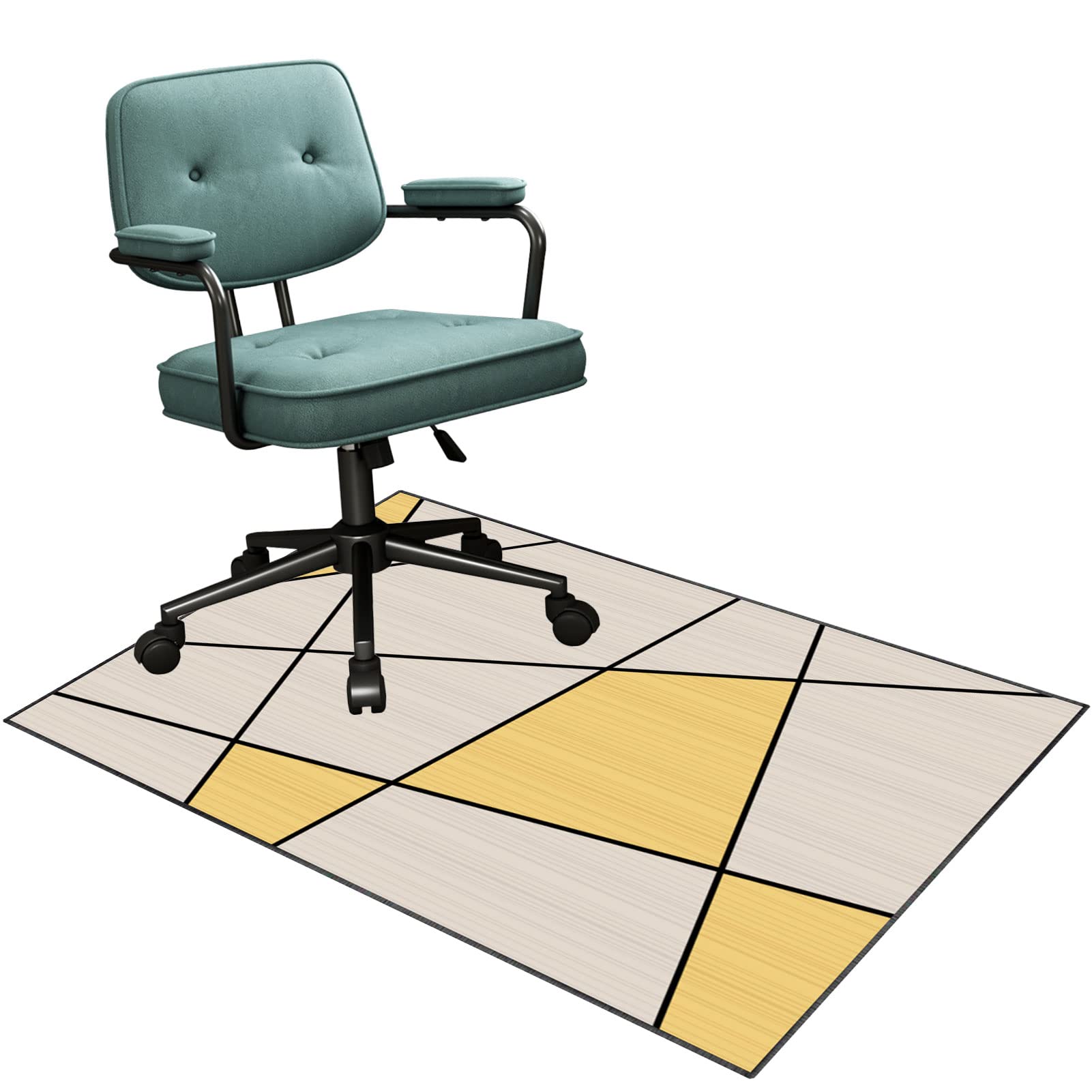 EYZO Chair Mat For Carpeted Floor, Office Chair Mat, Gaming Chair Mat, Multi-Purpose Carpet Protector, Desk Chair For Carpeted And Hardwood Floor, Protects Floors Floor Mat, 100 × 140 cm Rug