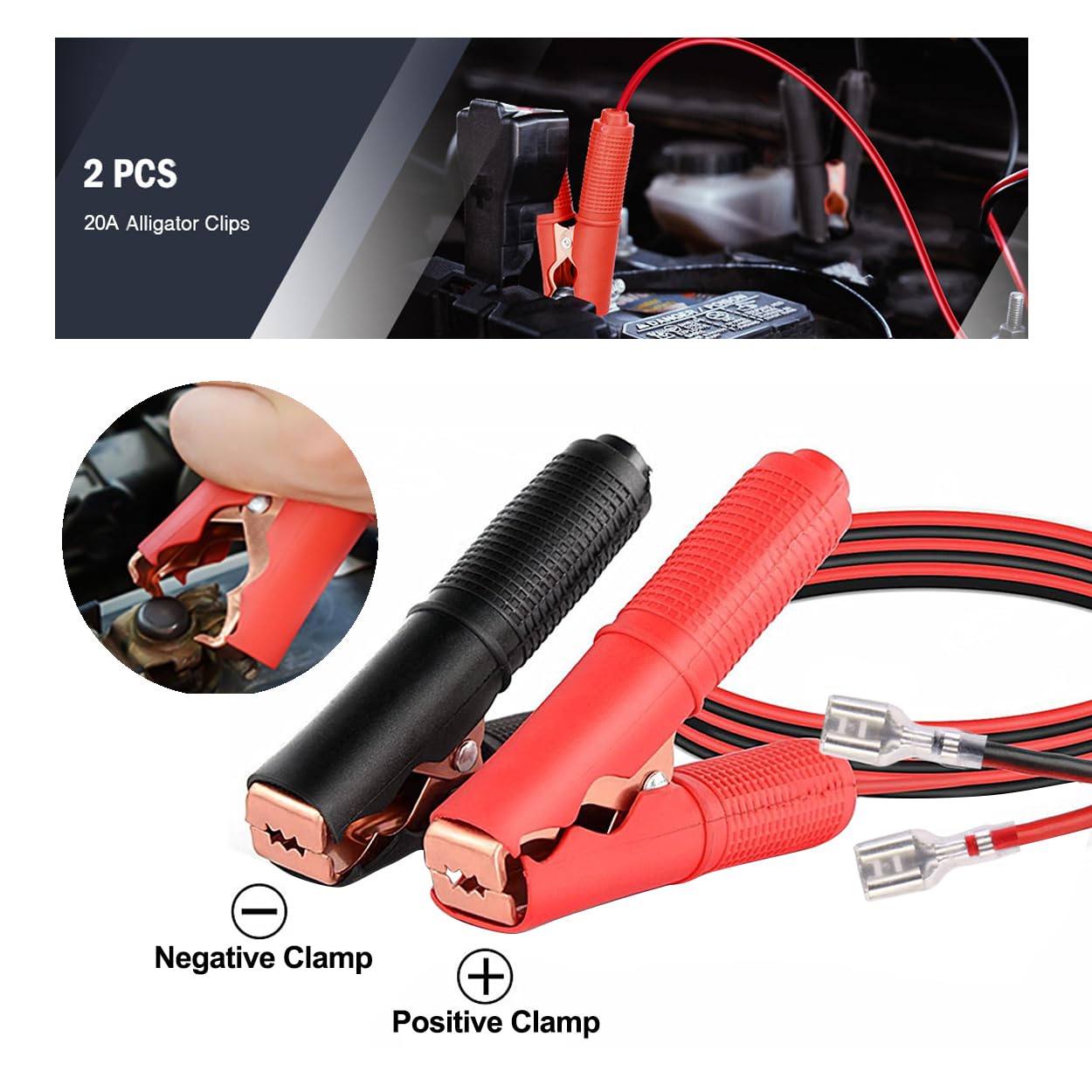 12V Auf 24V Krokodilklemmen-Adapter Mit USB & USB-C - Schnelllade-Spannungsregler Für Auto- & Solarbatterien
