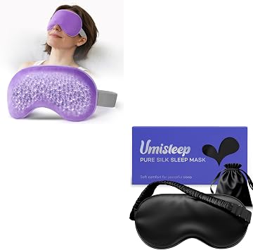 Umisleep Microwave Heated Eye Mask & Silk Sleep Mask