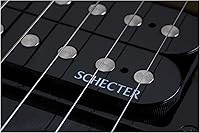 Vista 9 de Schecter Omen Extreme-6 FR - Guitarra eléctrica transparente en color negro con Knox Gear 2 artículos