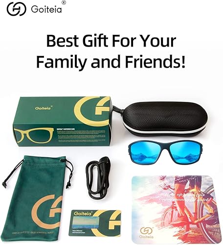 Miniatura 8 de Goiteia Polarized Sunglasses for Sports Men Women, Cycling Running Driving Fishing Sunglasses, UV Protection, Wrap Around