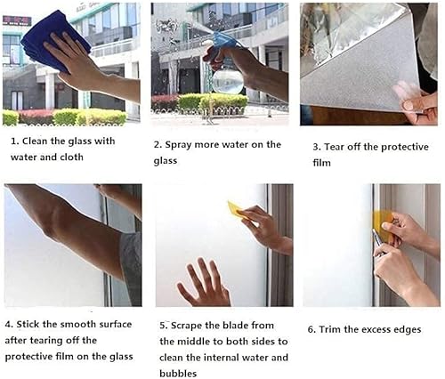 Miniatura 6 de Clouds - Película decorativa arqueada para ventana, aire inspirador vívido con nubes, reflexión meteorica atmósfera, impresión fotográfica sin