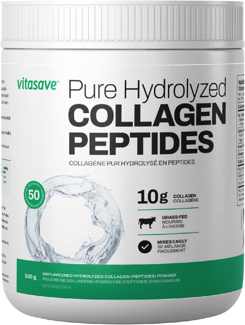Buy Pure Collagen Peptides Powder by Vitasave Enhanced Collagen