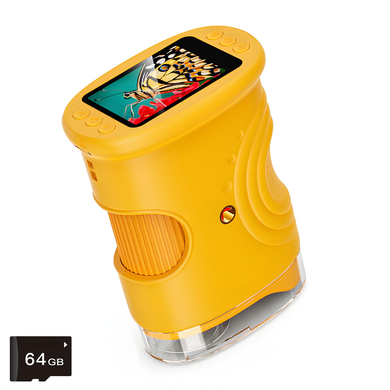 Loupe numérique éducative pour, caméra à écran de 2 pouces, microscope portatif avec lumière LED intégrée, loupe numérique portative pour