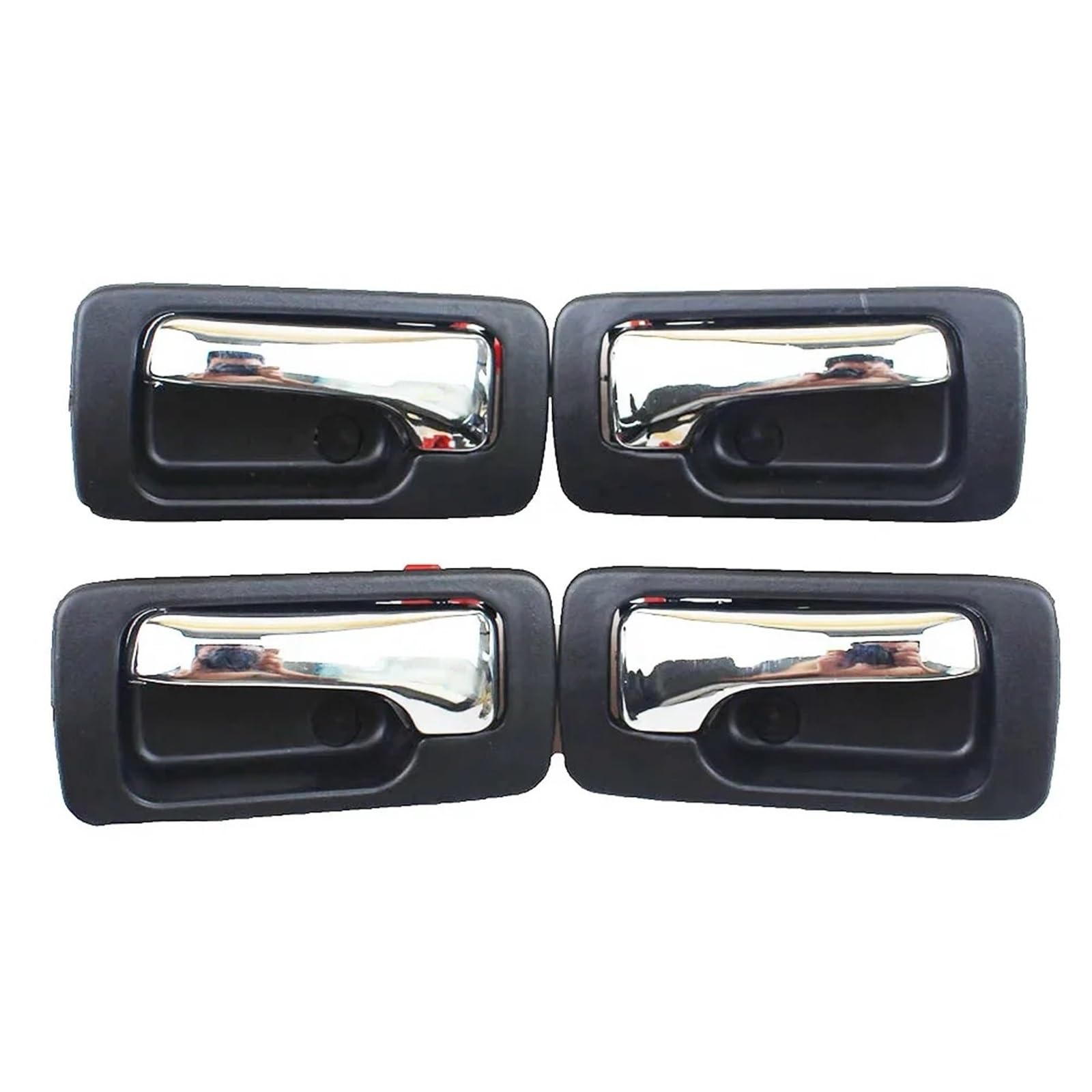 Vgsqpyuw One Color Car Interior Door Handles For Accord 1990 1991 1992 1993 4Pcs/Set Chrome Front Rear Left Right Inside Door Handle Set