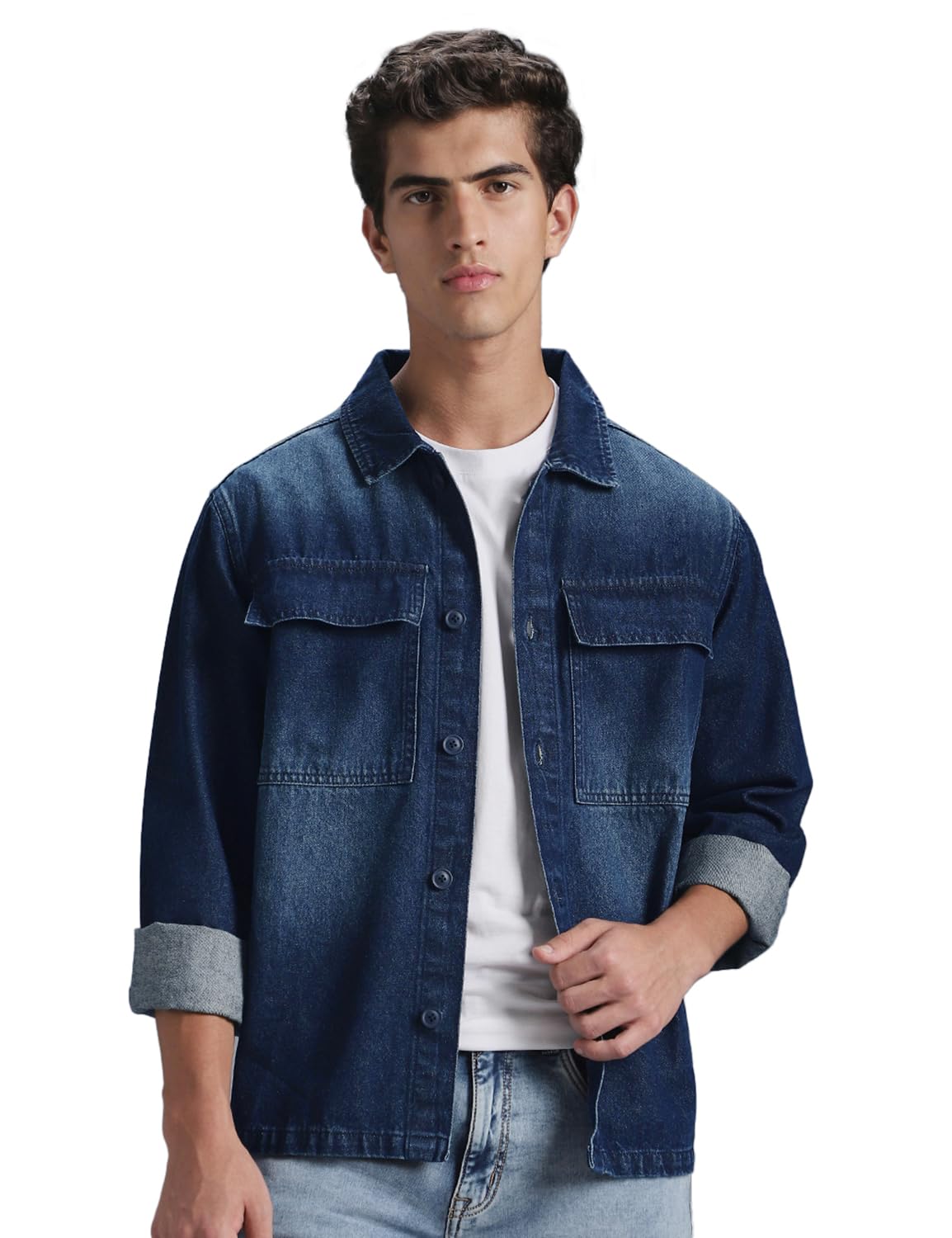 Men's Full Sleeve Shacket (Jacket) - 100% Cotton | Regular Fit | Shirts for Men | Jacket for Men