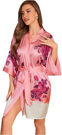 Womens Nightrobe Sleepwear Bathrobe Loungewear Housedress Pajamas Chemises Nightgown Nighties
