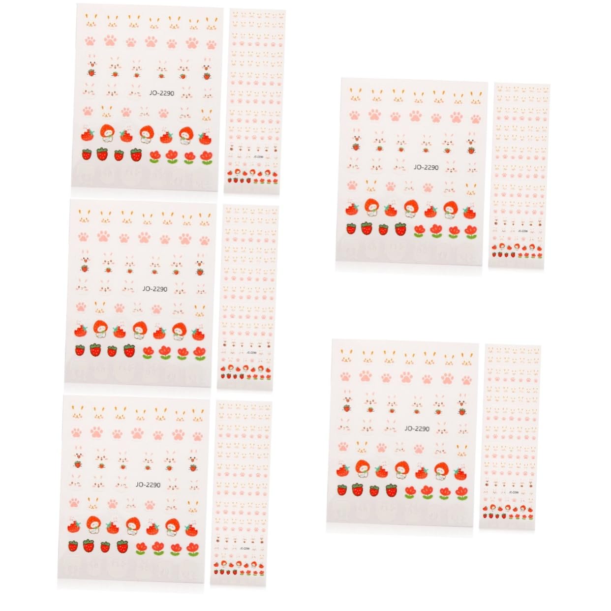 Healvian 50fogli Adesivi Per Unghie Con Coniglietti Da Stickers Pasquali Per Decorazioni Unghie Facili Da Applicare Materiali Sicuri e Leggeri Per Nail Art Perfetti Per Festività e