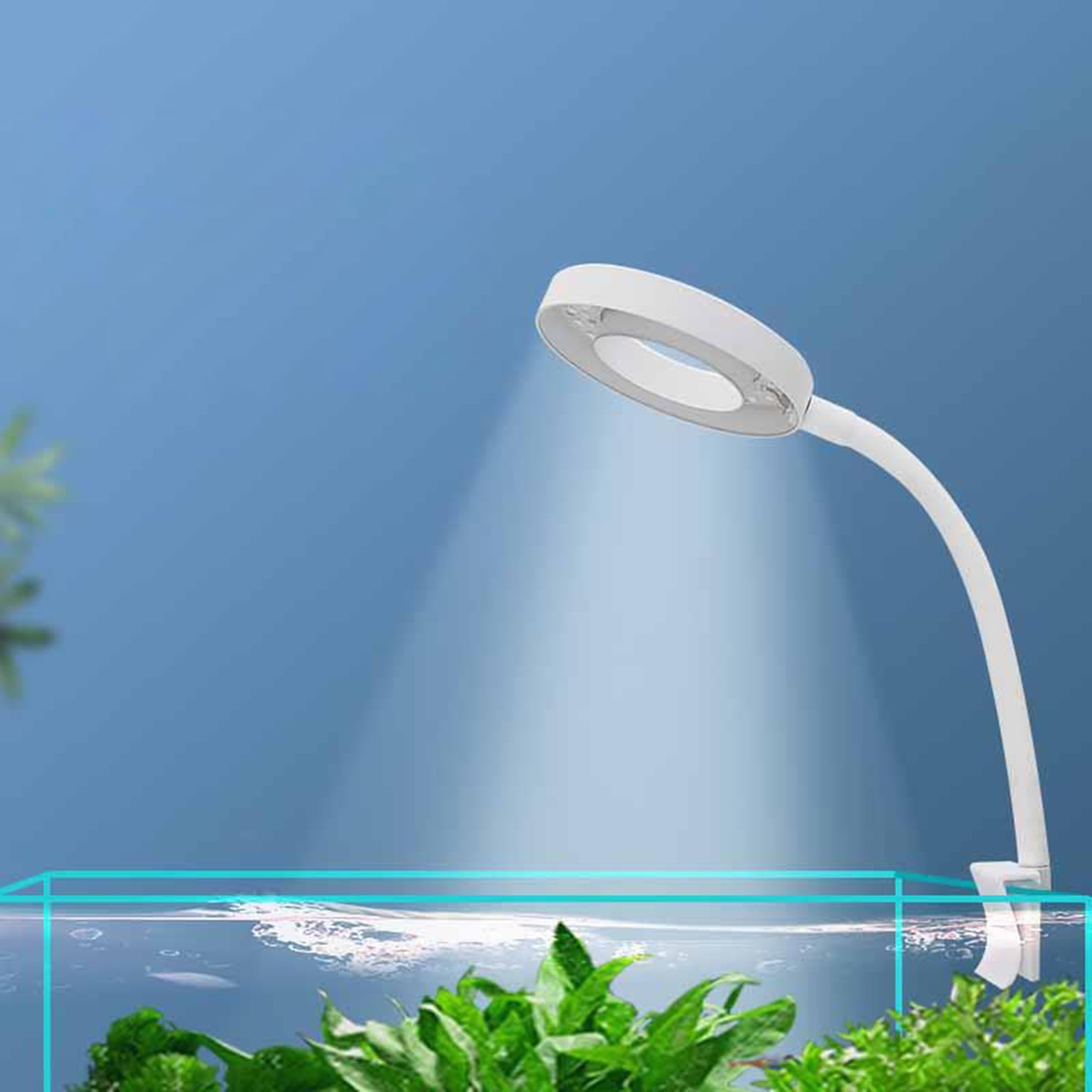 Amazon.co.jp: 水族館 LED ライト 8W LED 海水魚水槽用クリップ式 