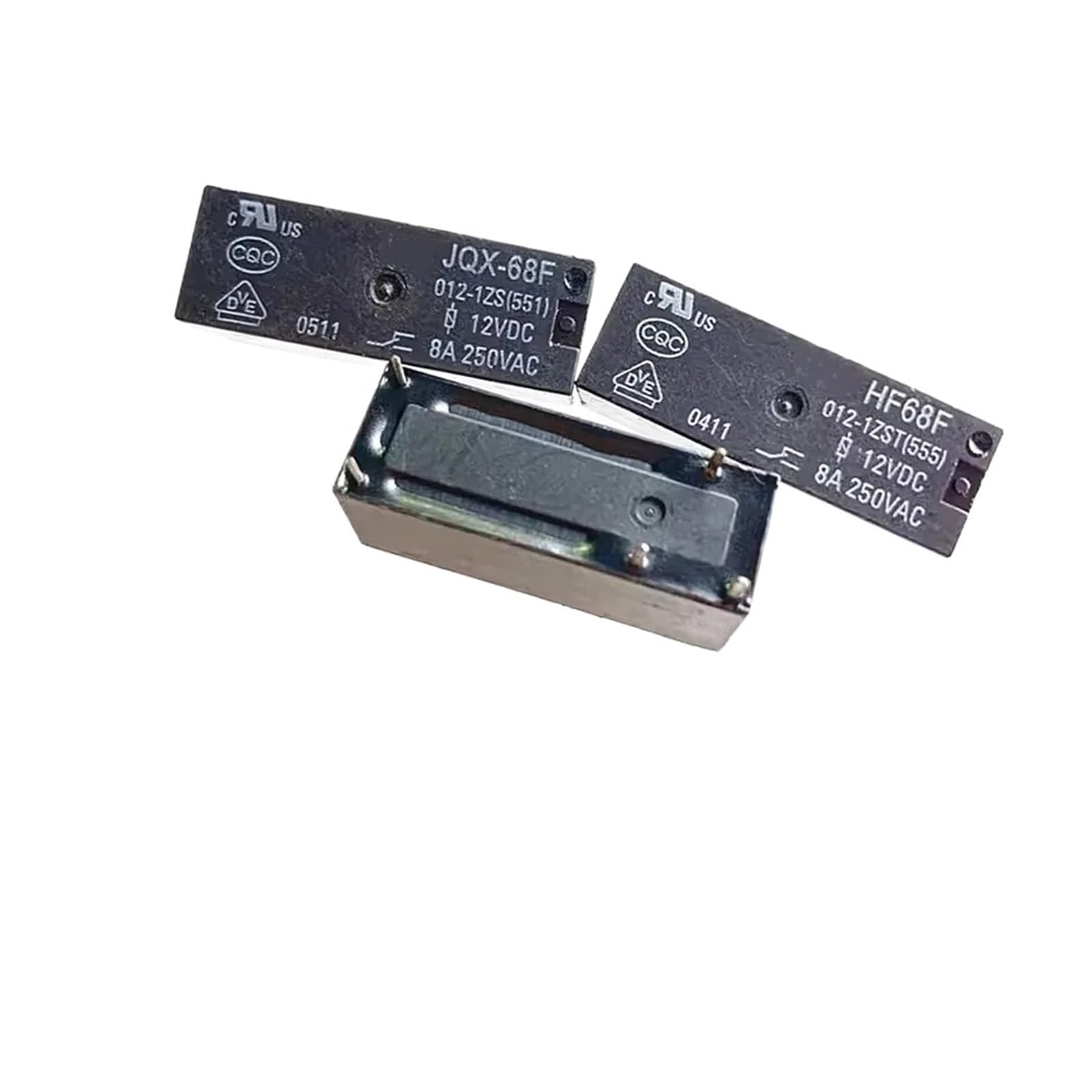AARTERZZA 2PCS Relay JQX-68F-012-1ZS 8A 5PIN 12VDC