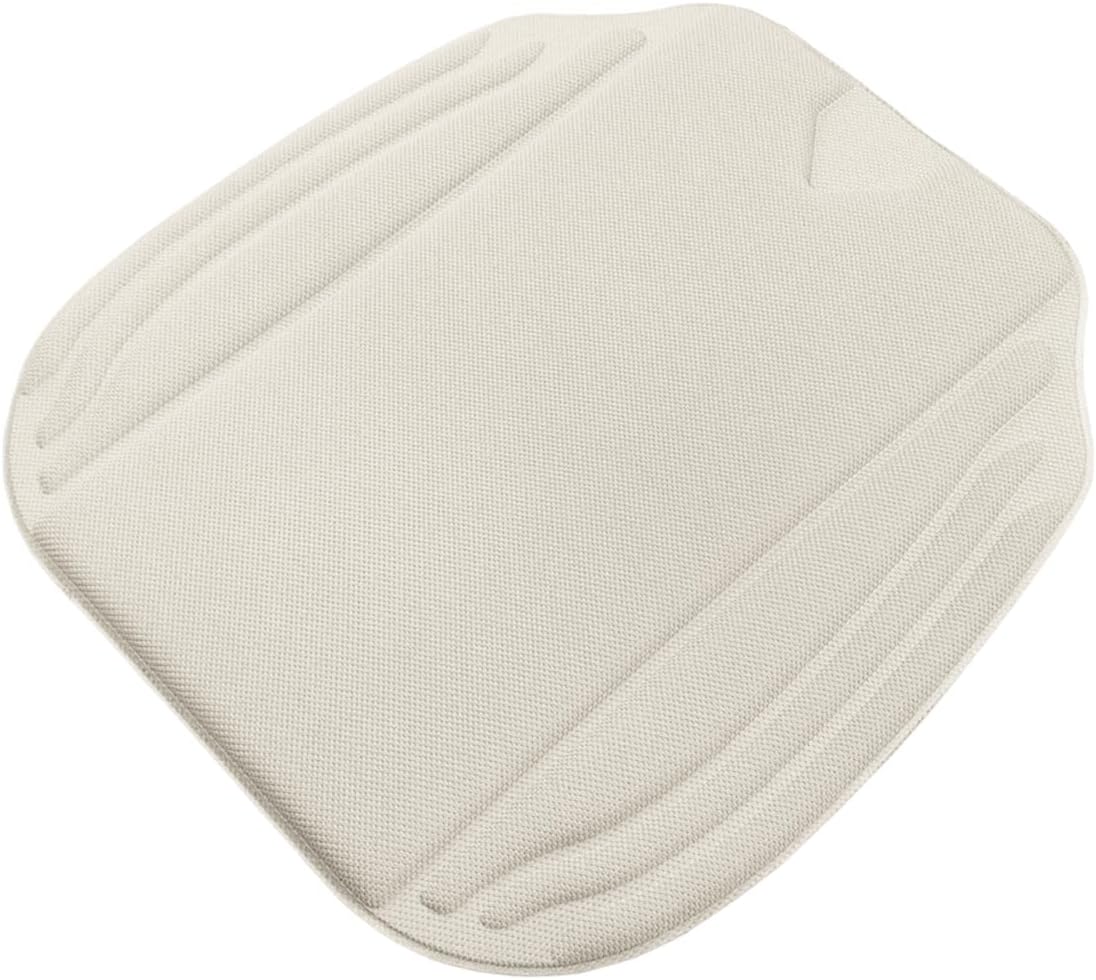 Car Seat Cushion Pad, Comfort Breathable Automotive Seat Protector with Non Slip Bottom, Universal Vehicle Interior Pressure Relief Mat for Car, Office, Home (Beige)