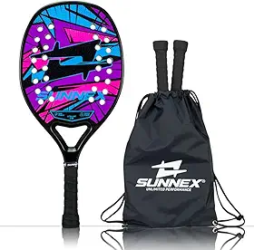 Raquete Beach Tennis Sunnex Thunder Reforço em Carbono 3K 03