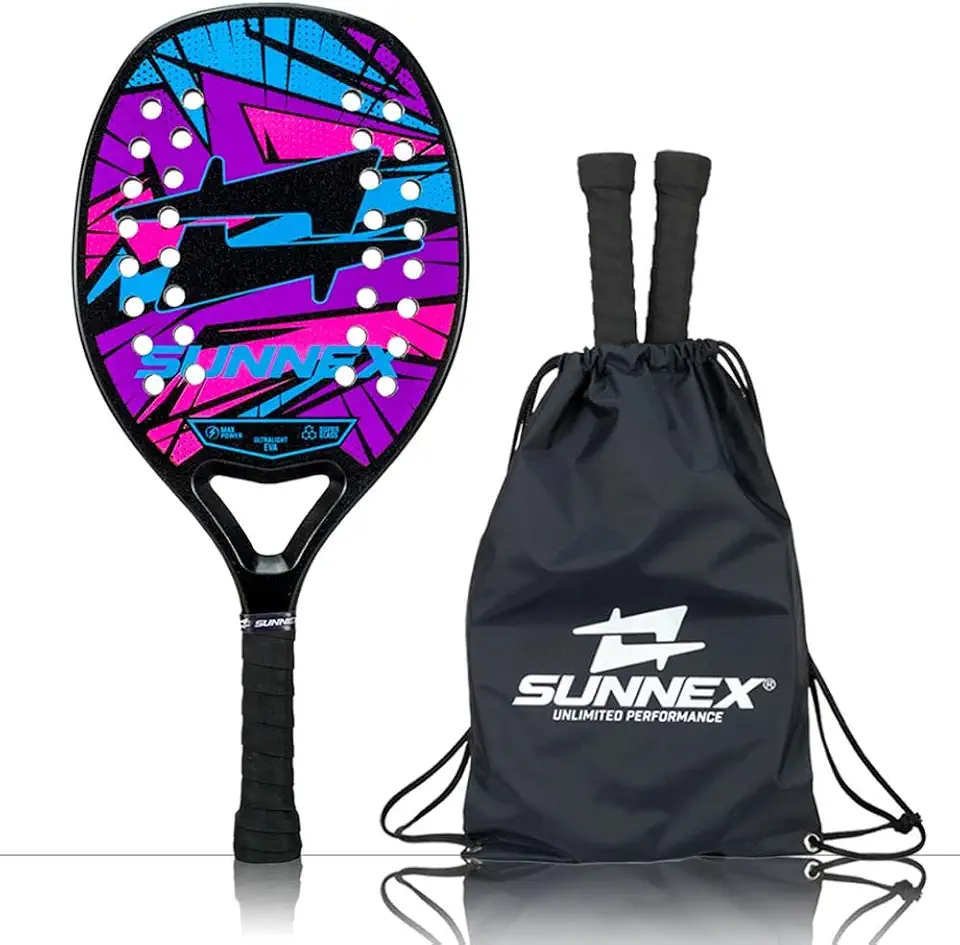 Raquete Beach Tennis Fibra Sunnex Thunder