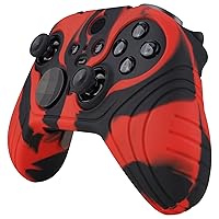 Vista 7 de PlayVital Samurai Edition Anti Slip Silicone Case Cover for Xbox Elite Wireless Controller Series 2, Ergonomic Soft Rubber Skin Protector for Xbox