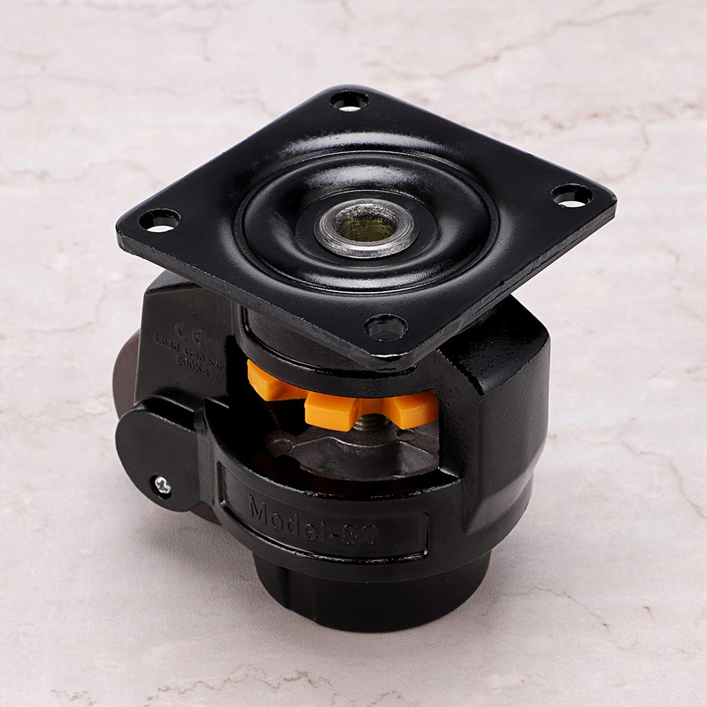 Promo 40% OFF Skelang Leveling Machine Caster Model-80, Large Top Plate Leveling Wheel with Retractable NBR Pad for Heavy Workbench, Electric Equipment, Vending Machine, Total Loading Capacity 3300 Lbs, Pack of 4 Greatest Product Skelang Leveling Machine Caster Model-80, Large Top Plate Leveling Wheel with Retractable NBR Pad for Heavy Workbench, Electric Equipment, Vending Machine, Total Loading Capacity 3300 Lbs, Pack of 4