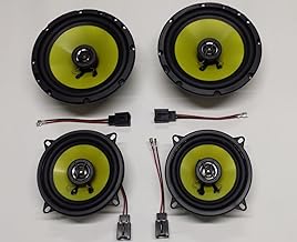 Kit Speakers + Cables for Peugeot 307 Front and Rear from 1999