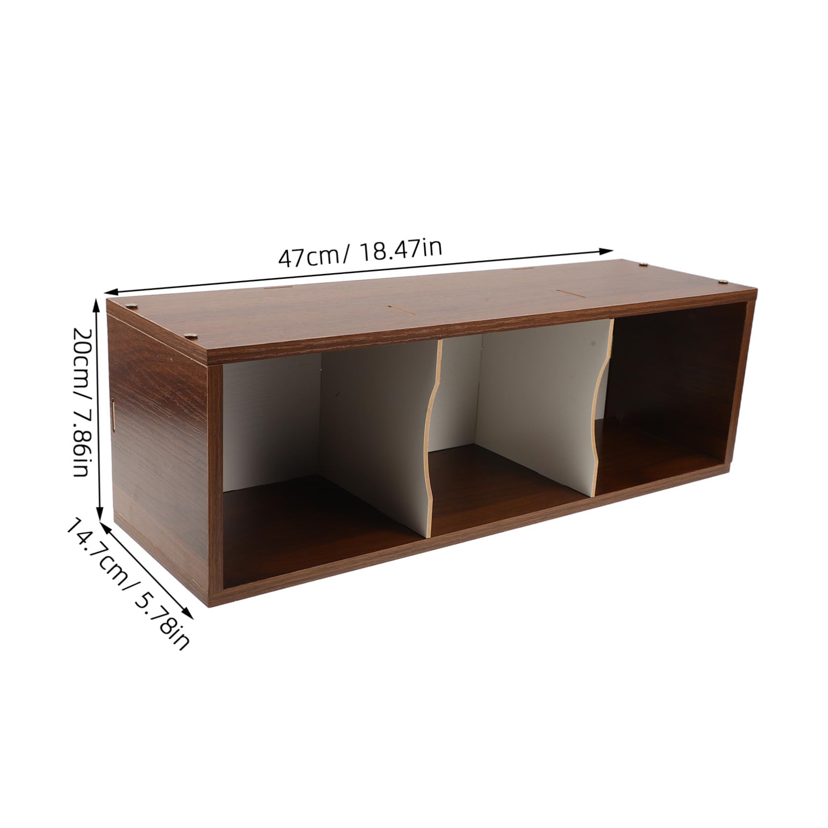 Estante para CD y Dvd de Madera Diseño Modular, Acabado Mate y Bandejas Extraíbles, Organizador de Álbumes para Espacio de Sala, Estructura Robusta y Moderna