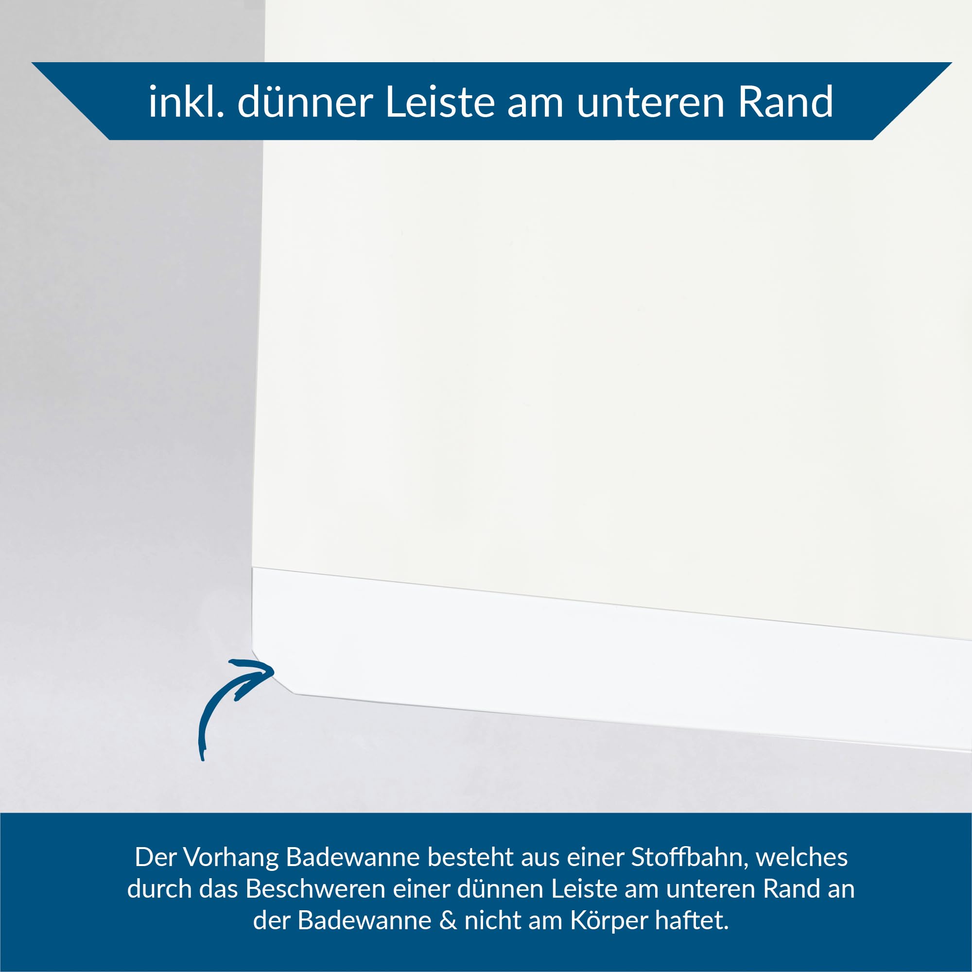 TEXMAXX® Duschrollo für Badewanne mit Seitenzug - Verschiedene Breiten/Duschvorhang Badewanne/Badewannenvorhang/Badewanne Vorhang - 140cm breit x 240cm inkl. Zubehör - Beige