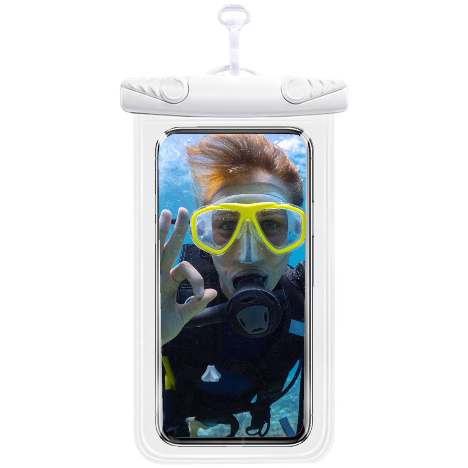 2 Custodie Impermeabili Galleggianti Per Telefono - Borse Asciutte Per Spiaggia, Piscina, Mare - Foto 4