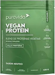 Puravida Suplemento Vegan Protein Sabor Neutro 450g