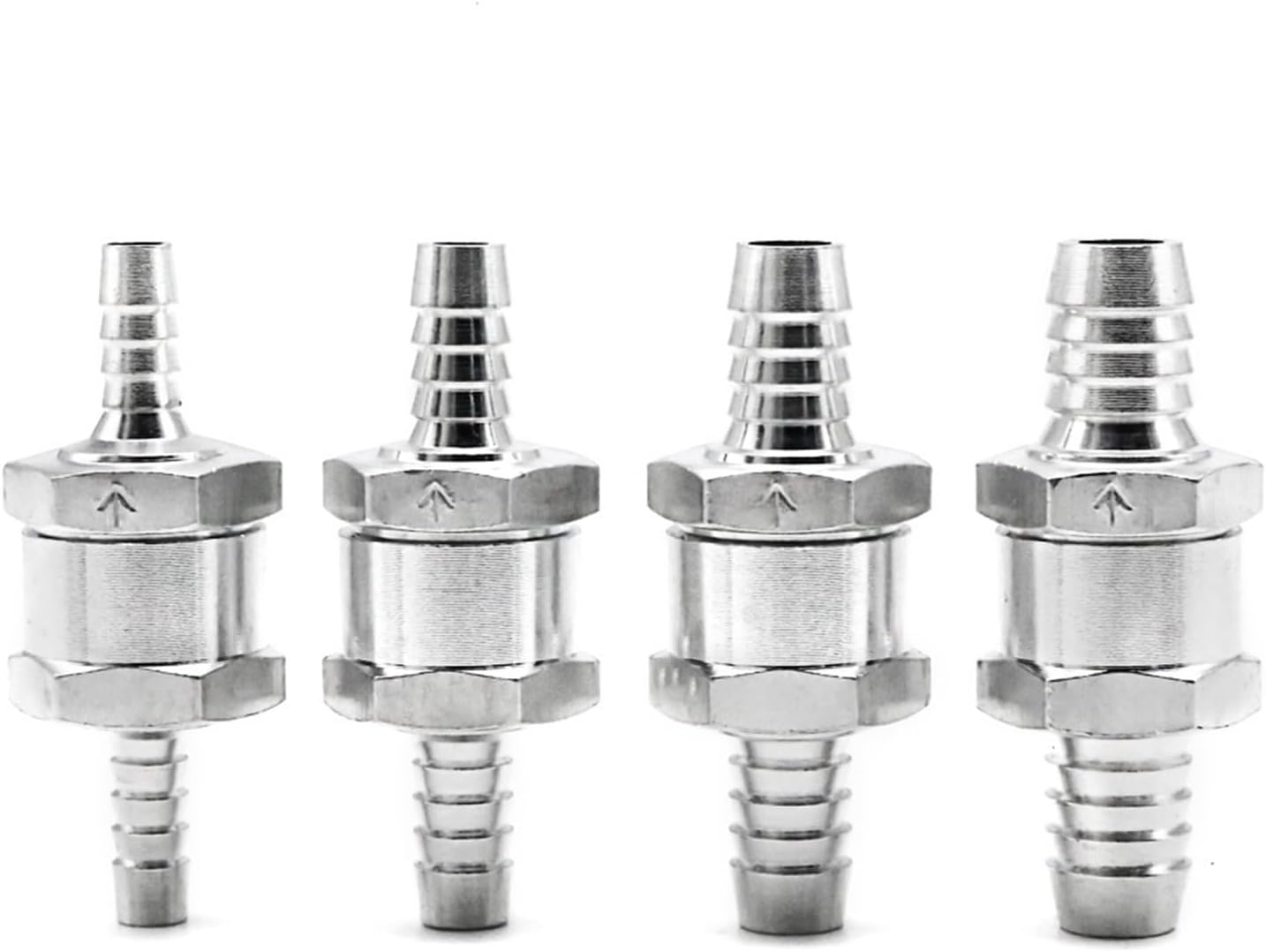 Automobile aluminum alloy gasoline diesel fuel one-way check valve 6/8/10/12 aluminum alloy one-way valve (Size : M12)