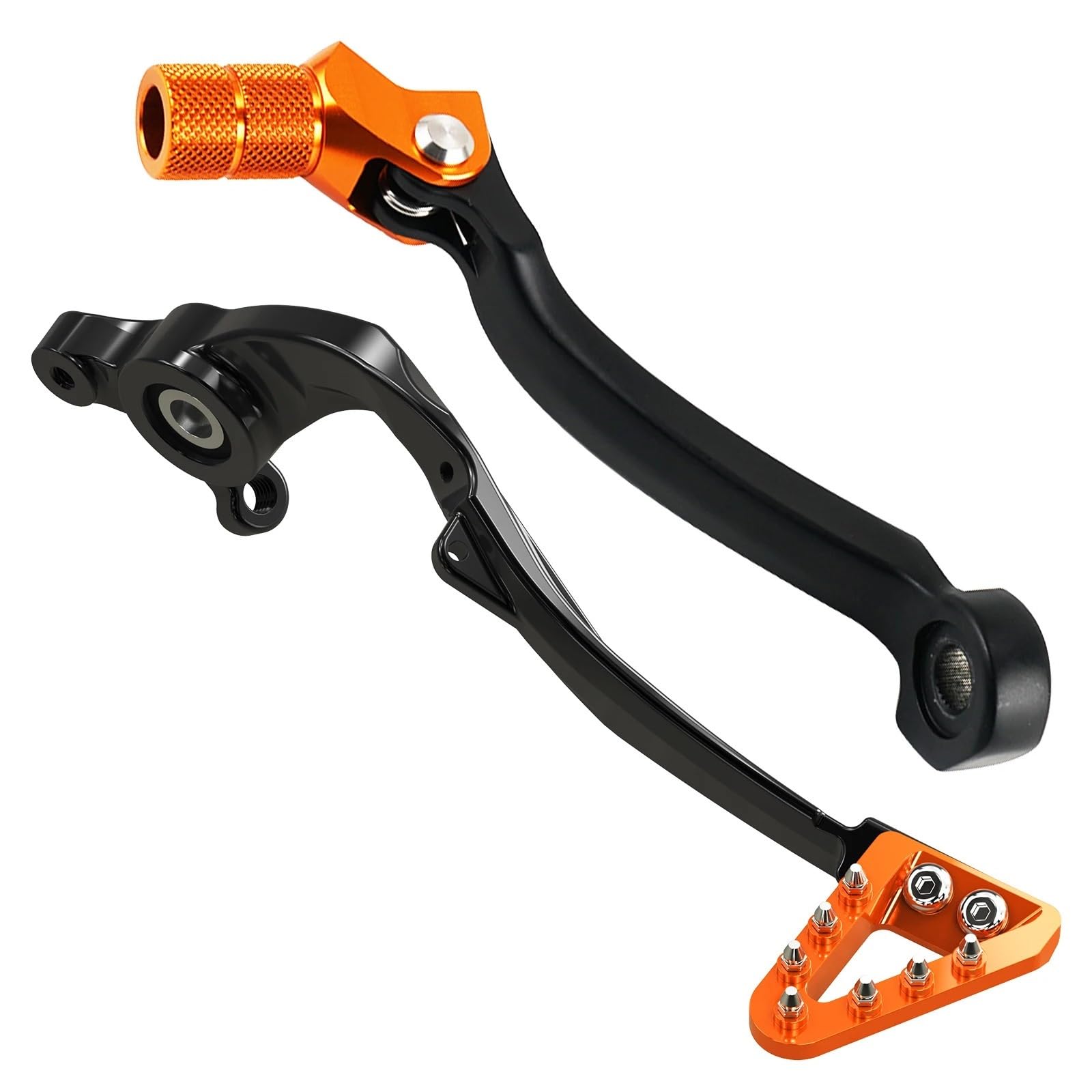 YSDOZMD Motorcycle Parts for EXC 300 250 XCW 2024 Adjustable Forged Aluminum Brake Pedal Lever Shift for Husqvarna TE for GasGas EC(Yellow)