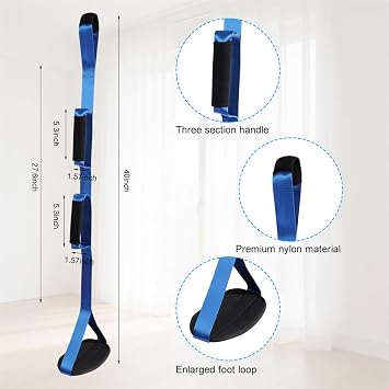 Leg Lifter Strap 100cm Leg Lift Aid After Hip Knee Replacement Mobility Aids Foot Lifter Easily Get in and Out of Bed Wheelchair