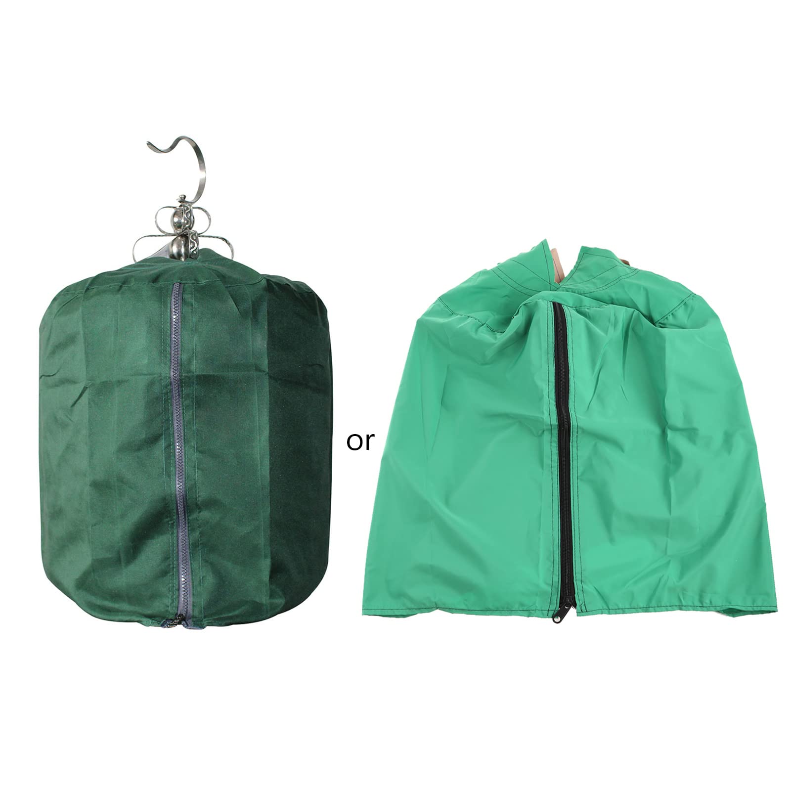 Hisocute Good Night Bird Cage Cover for Round Bird Cage Light Proof Polyester Cloth Windproof Light Proof Green 13.4