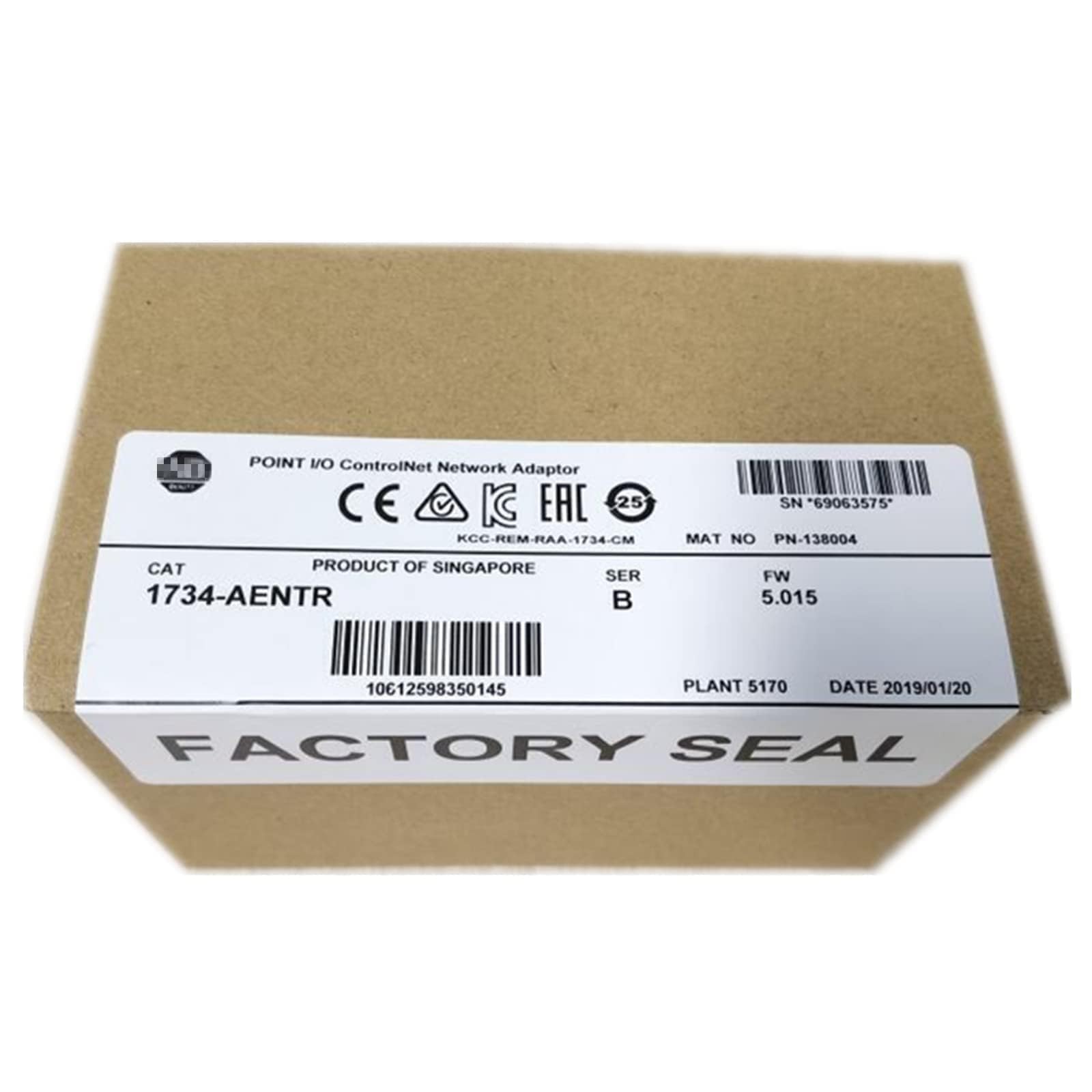 LYEUXHJPX 1734-AENTR PLC Module 1734AENTR Point I O Dual Port Adaptor Module Sealed in Box One Year Warranty