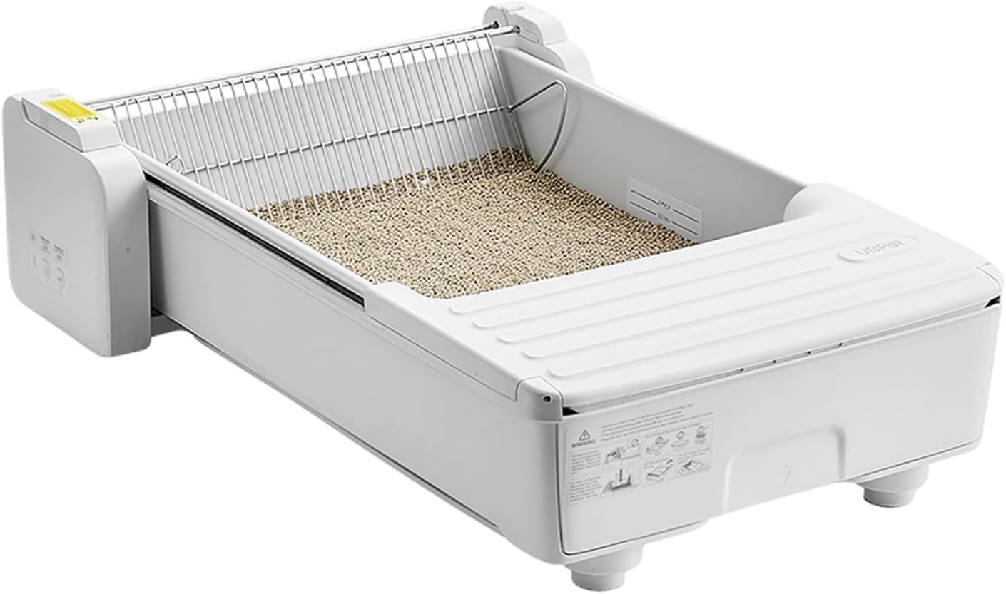 UBPet UCAT C31 Açık Tasarımlı Akıllı Otomatik Kedi Tuvaleti | Mobil Uygulama Kontrollü, Otomatik Temizleme, 38 dB Sessiz