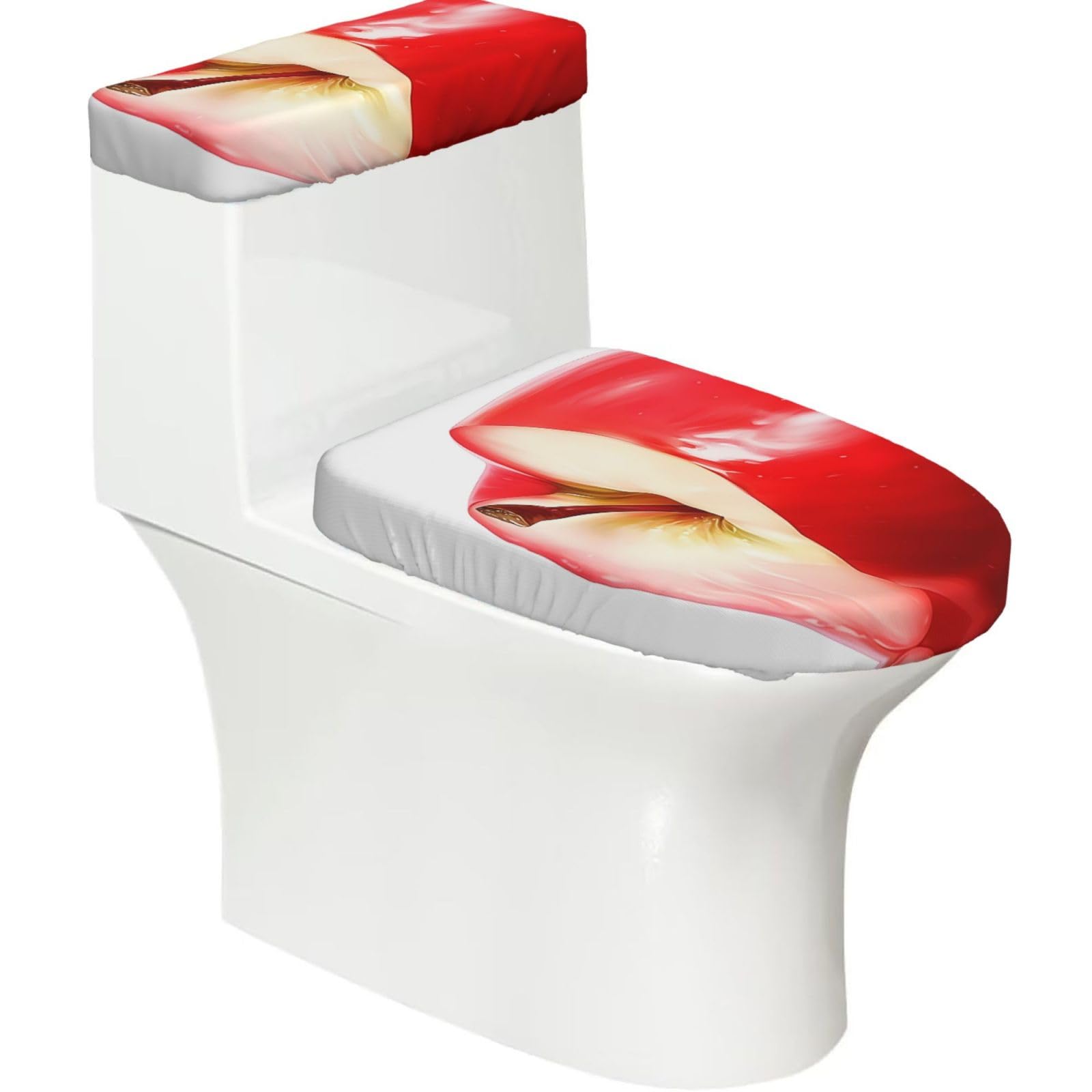 Mrowyc Black Pomegranate Printed Toilet Seat Set - Set Of 2 - Universal Toilet Seat Cover - Housewarming Birthday Christmas Gift