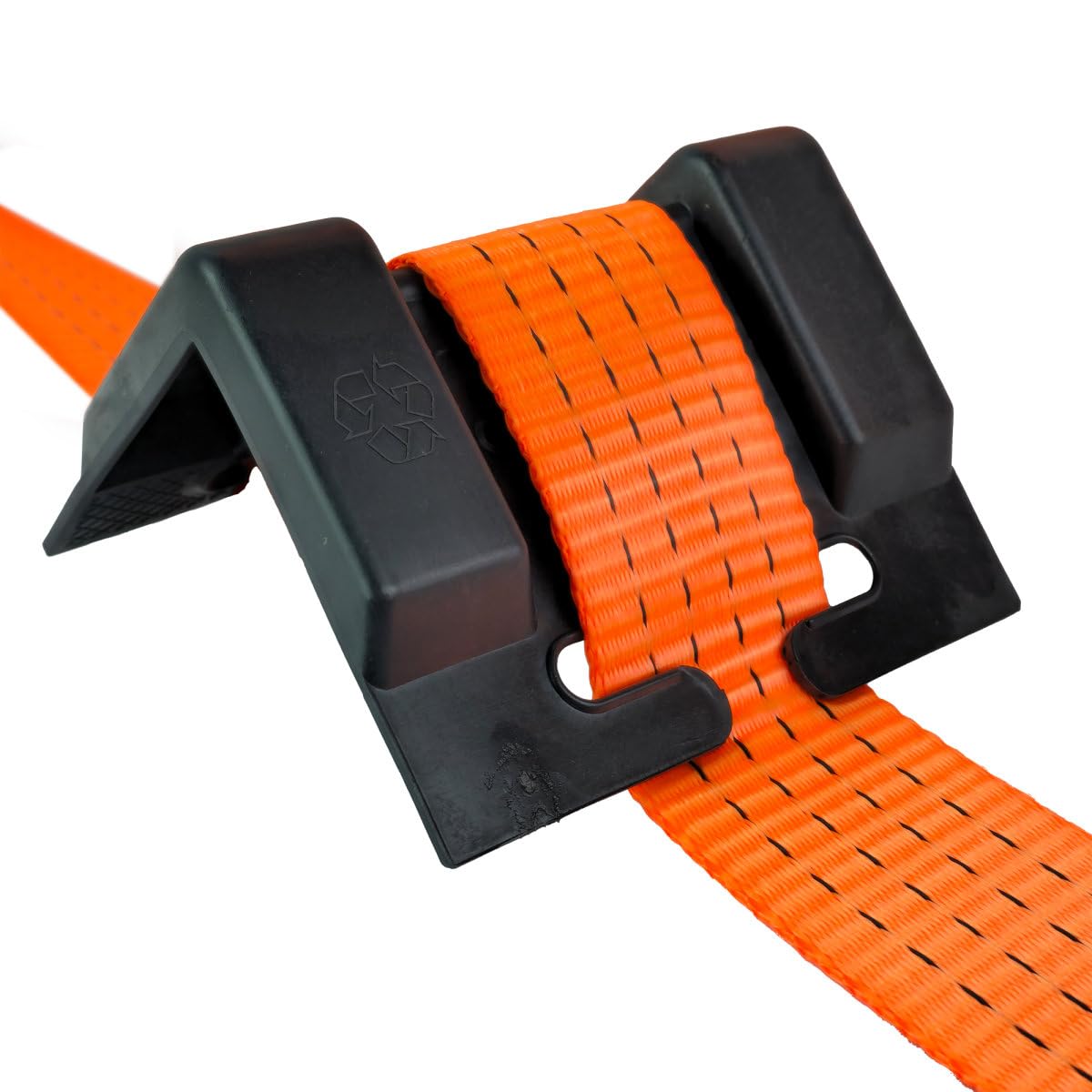 Safetytex Kantenschutzwinkel aus Kunststoff - Stabiler Schutz für Ihre Ware - Für Spanngurte bis 65 mm - 100 x 100 x 130 mm - Gurtfixierung durch Seitenführung - Druckpunktverlagerung (50 Stück)