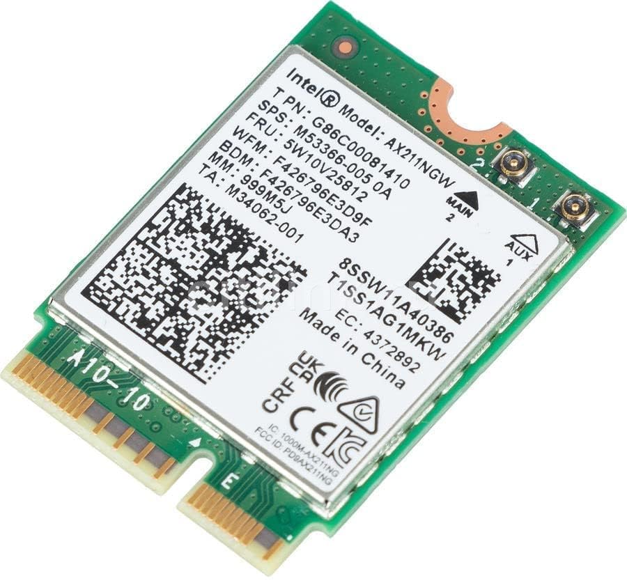 Intel AX211NGW WiFi 6E Adapter – Tri-Band 2.4/5/6GHz, M.2 2230, Up To 2.4Gbps