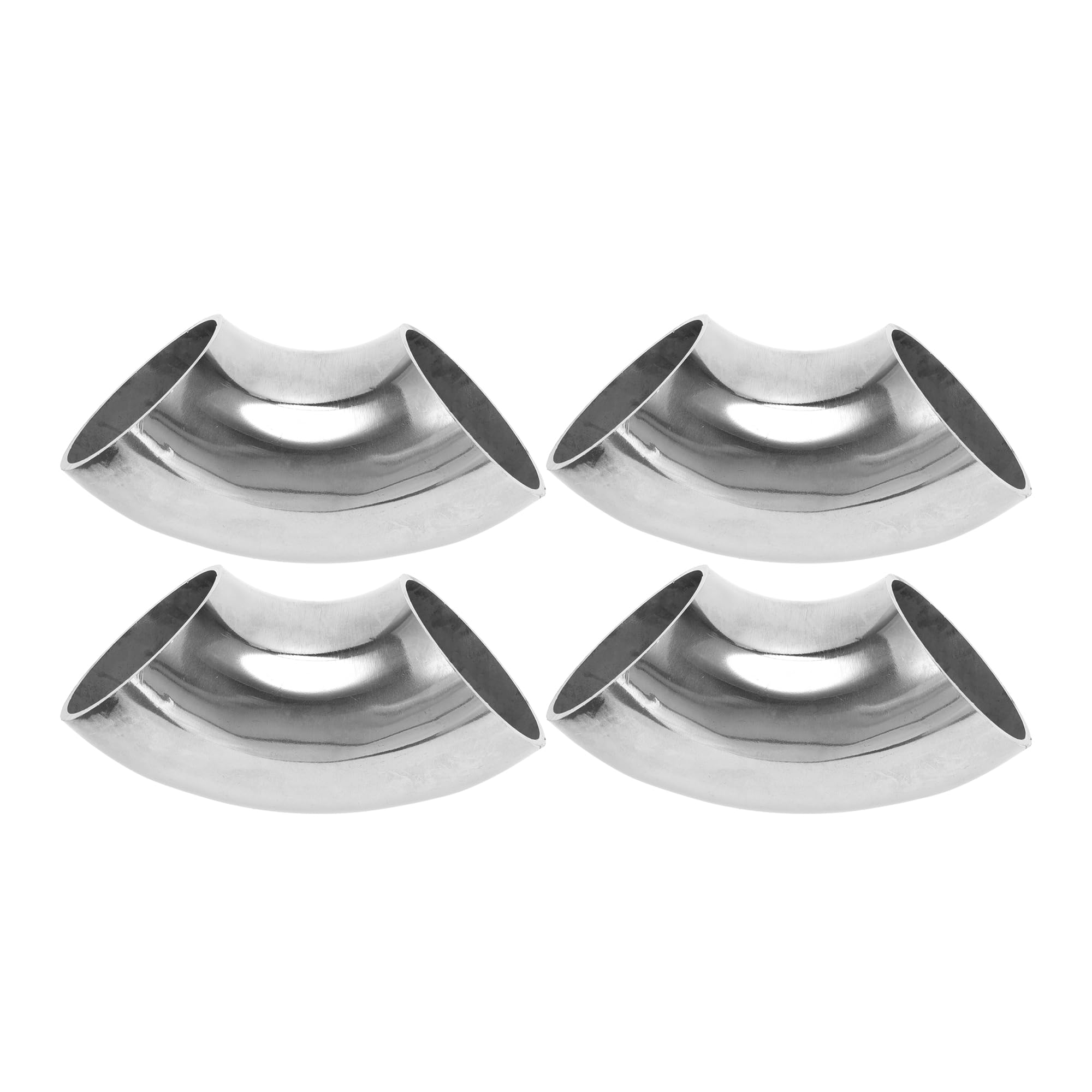 Photo 1 of Motoforti 4 Pcs 90 Degree Mandrel Bend Elbow Car Modified Exhaust Pipe Tubing Piping 1.75" Inch OD Thickness 1.5mm/16GA 45x125x1.2mm 201 Stainless Steel 4pcs