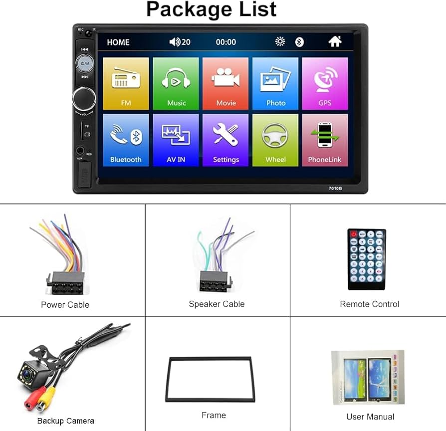 Amazon.com: Hikity 7 Inch Double Din Car Stereo Touchscreen